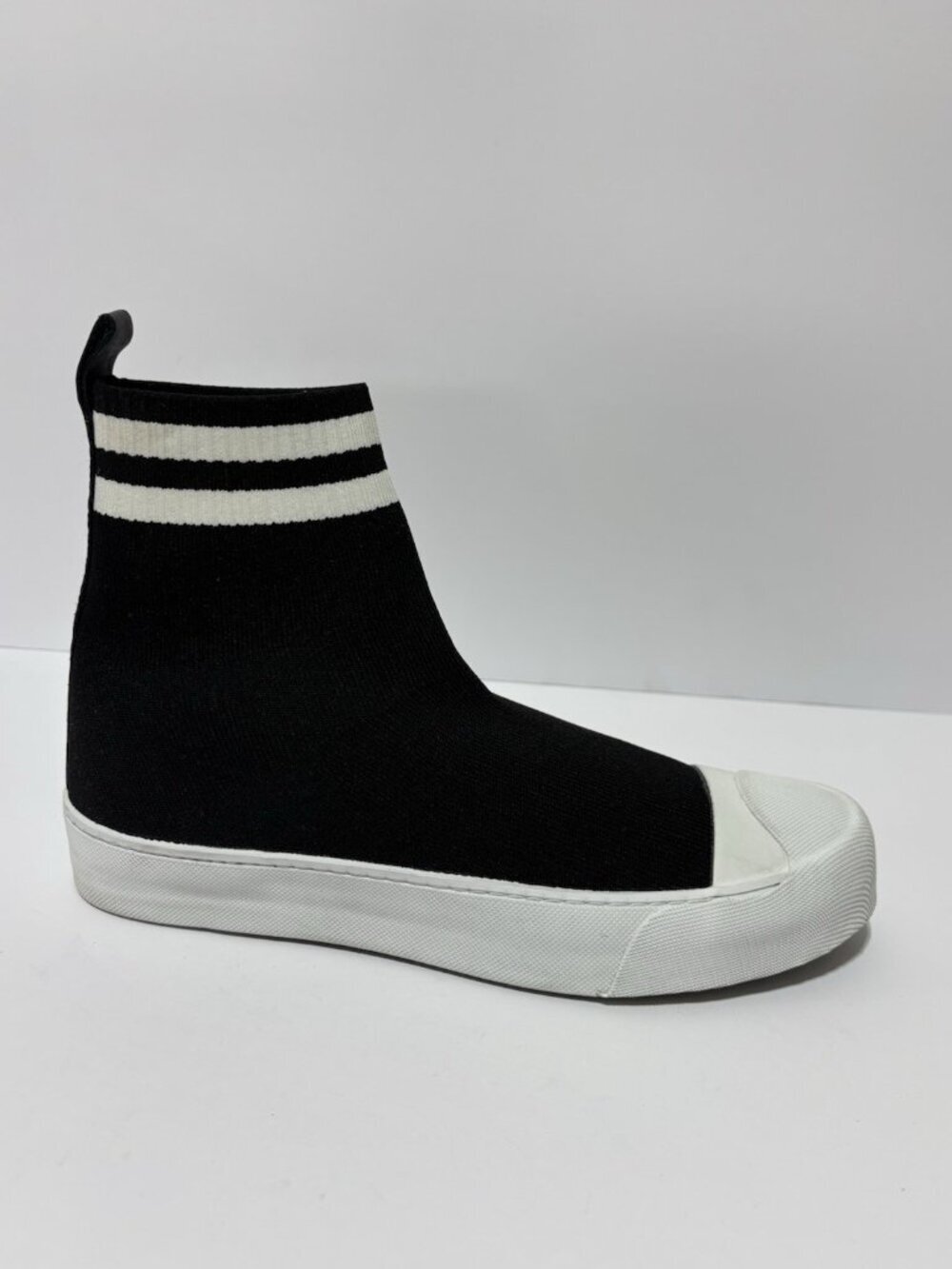 Neil Barrett Men’s Mid Sock Skater Sneakers Black, Size EUR 42, US 9 M